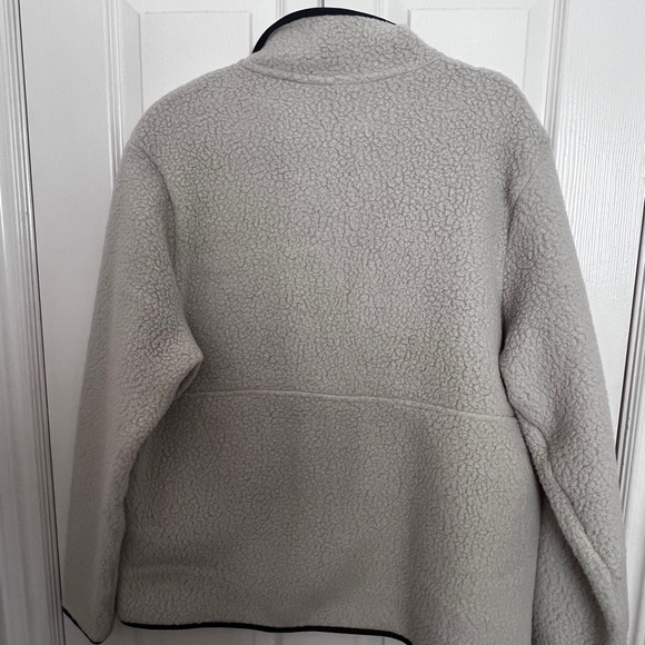 Patagonia Cream Cowl Neck Fleece Sweater - Picture 2 of 3